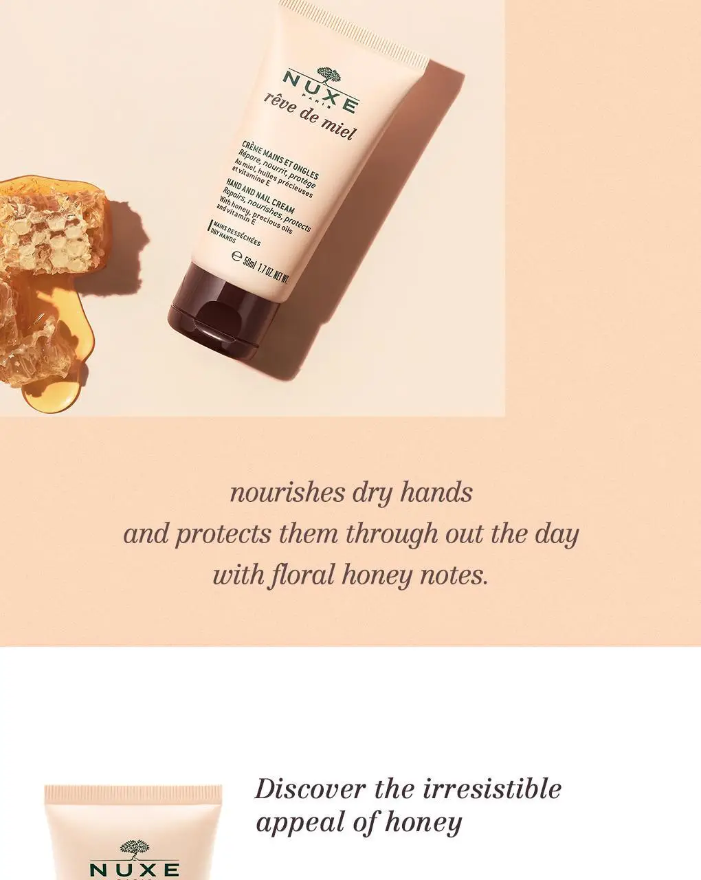 [선물추천] 눅스 레브드미엘 핸드 앤 네일 크림 50ml 더블 기획 상세페이지 6